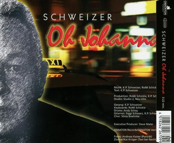- Johanna (CD (2-Track)) Zoll Schweizer Oh 3 Single -