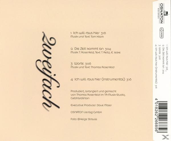 Zweifach - Ich will raus hier  - (5 Zoll Single CD (2-Track))