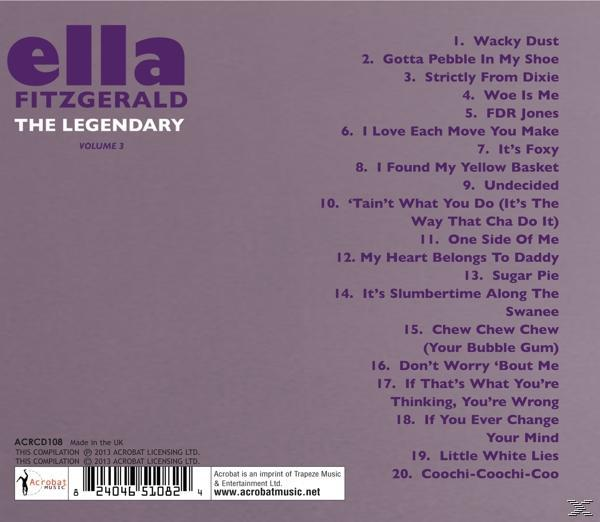 Ella Fitzgerald - The Legendary Vol.3  - (CD)