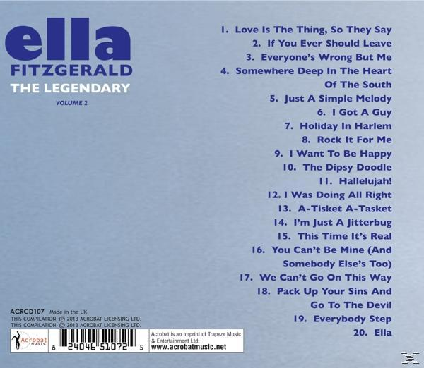 Ella Fitzgerald - The Legendary Vol.2  - (CD)