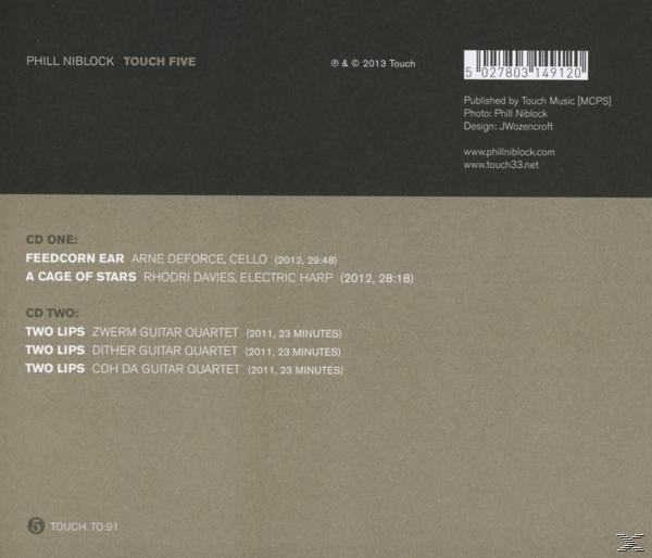 Phill Niblock - Touch Five  - (CD)