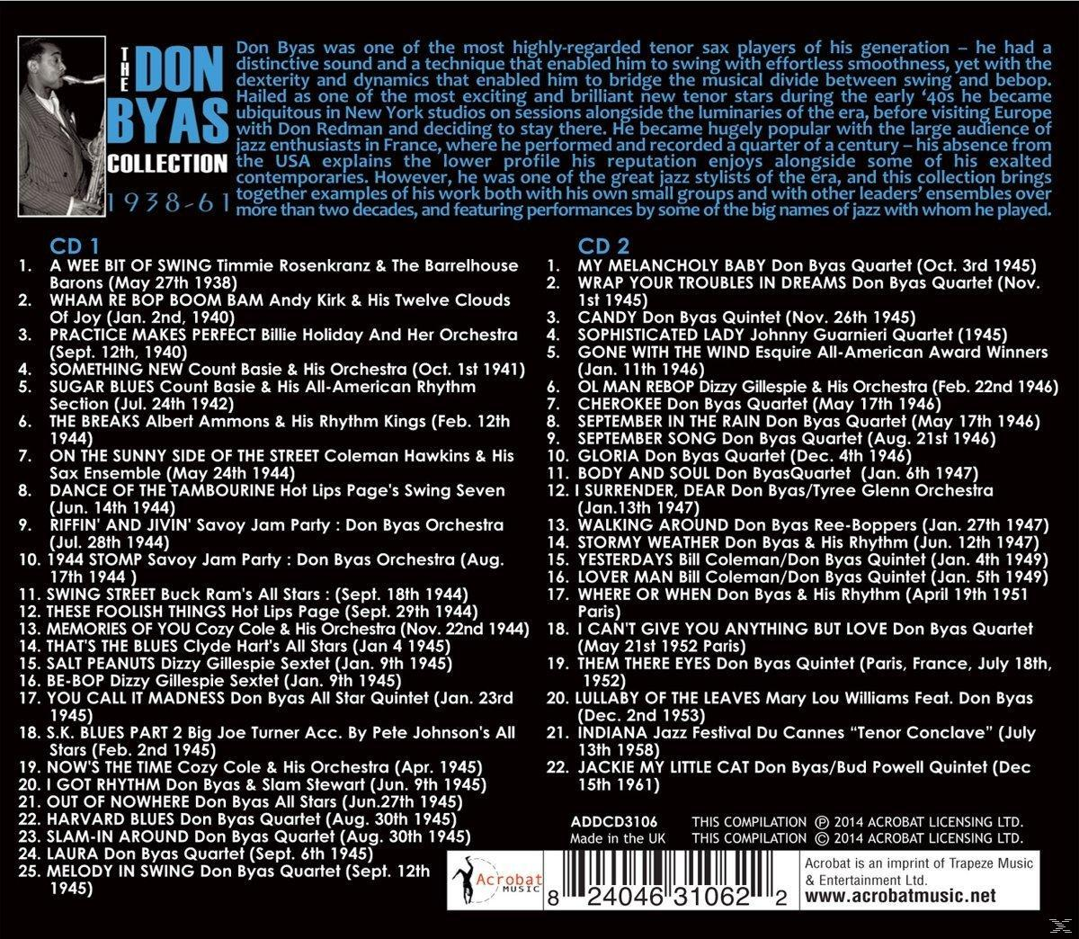 VARIOUS - The Don Byas Collection 1938 - 61  - (CD)