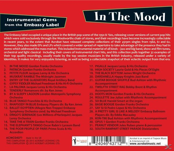 VARIOUS - In The Mood - Instrumental Gems From Embassy Label  - (CD)