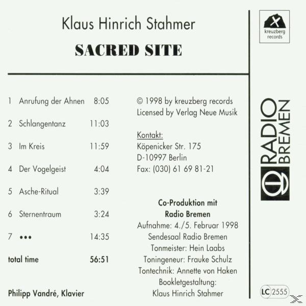 Philipp Vandre - Sacred Site  - (CD)