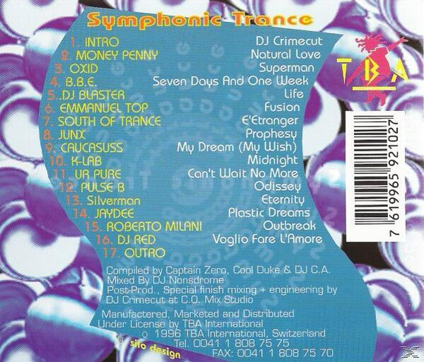 VARIOUS - Symphonic Trance  - (CD)