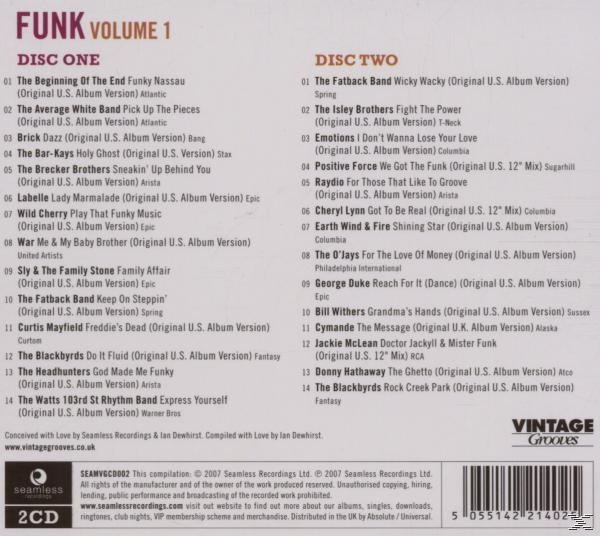 VARIOUS - VINTAGE GROOVES-FUNK VOL.1  - (CD)