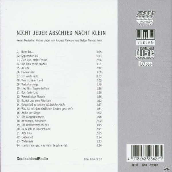 Kellerbauer - Nicht Jeder Abschied...  - (CD)