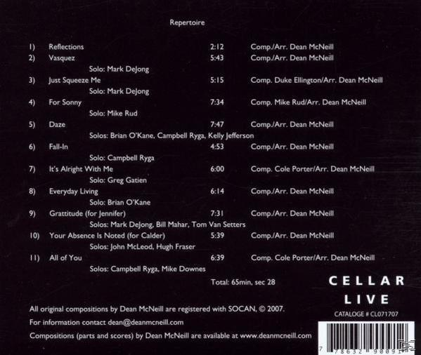 Large Jazz Ensemble By Dean Mcneill - Prairie Fire  - (CD)