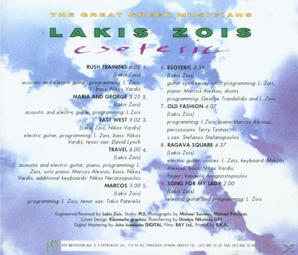 Lakis Zois - Esoteric  - (CD)