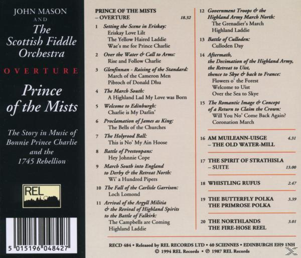 The Scottish Fiddle Orchestra - Prince od the Mists  - (CD)