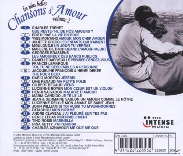 VARIOUS - Belles Vol.2 Chansons (Various) D\'amour (CD) 