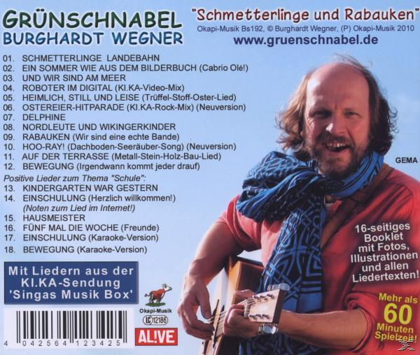 Grünschnabel - Schmetterlinge Und Rabauken  - (CD)