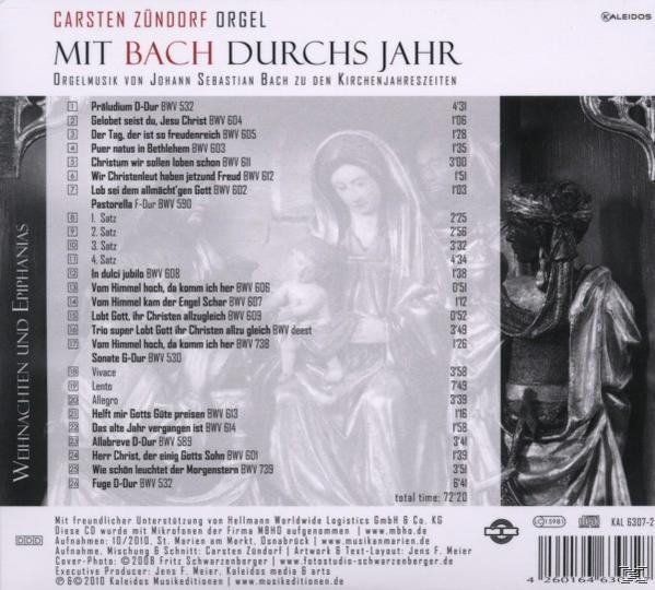 Carsten Zündorf - Mit Bach Durchs Jahr Vol.2  - (CD)