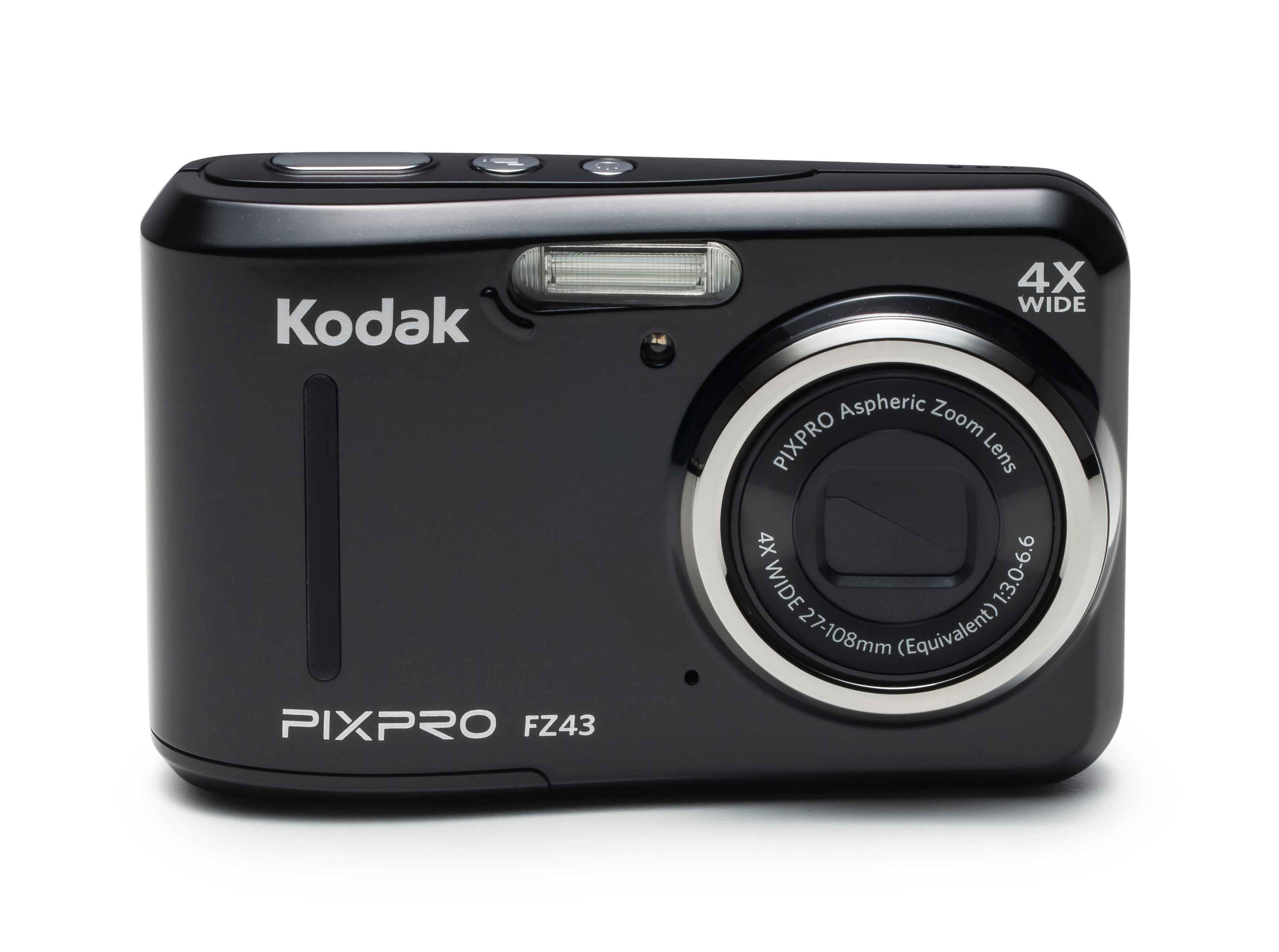 KODAK FZ43 Digitalkamera Schwarz, 4x opt. Zoom, LCD