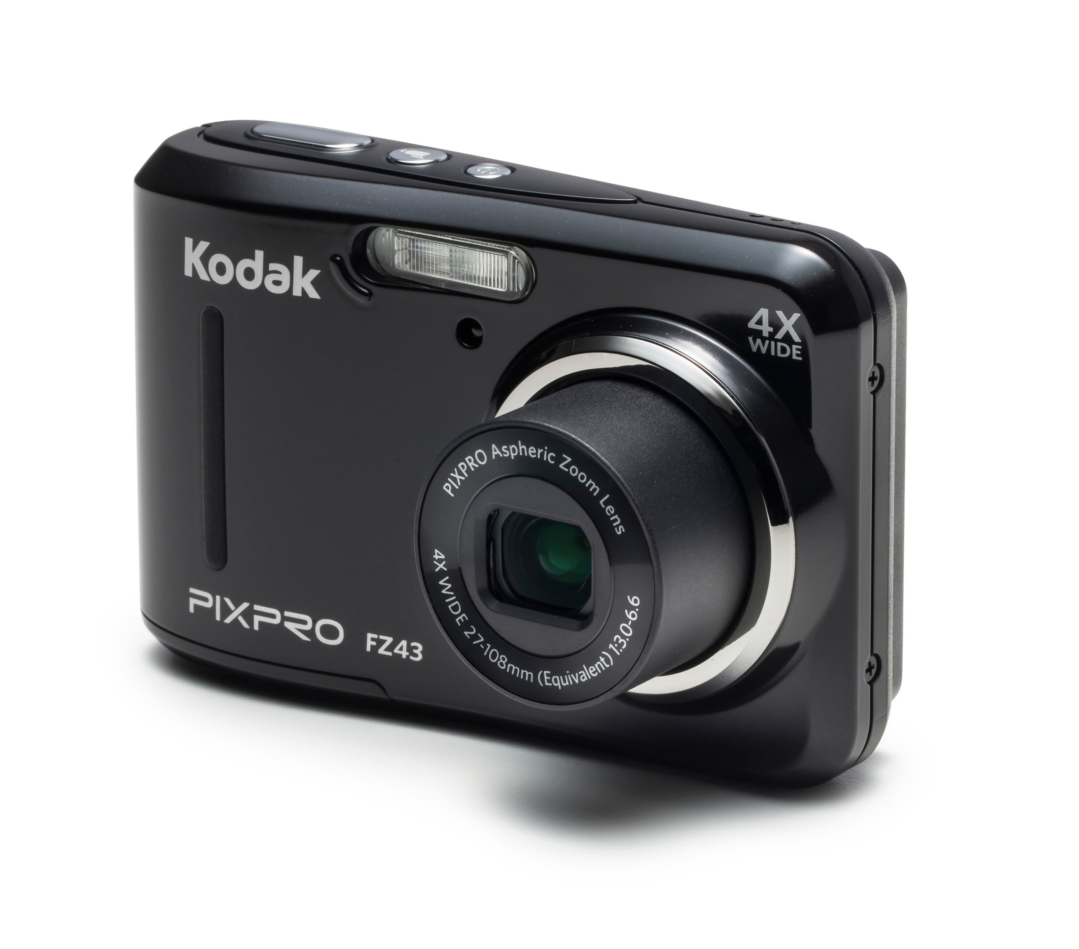 KODAK FZ43 Digitalkamera Schwarz, 4x opt. Zoom, LCD