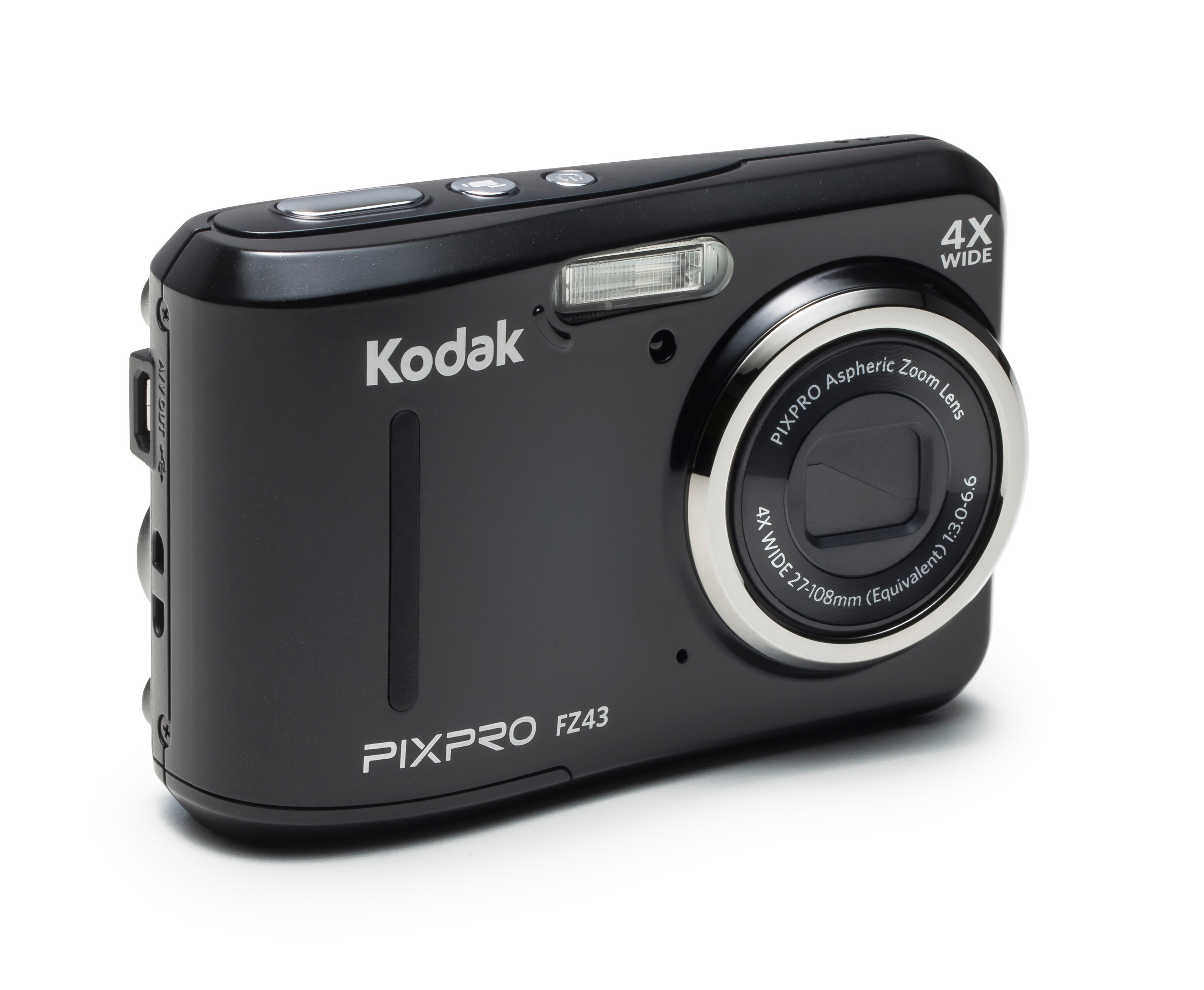 KODAK FZ43 Digitalkamera Schwarz, 4x opt. Zoom, LCD