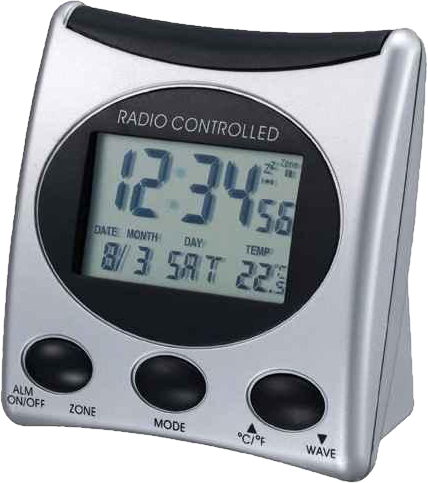 TECHNOLINE Digitális óra, hőmérséklet kijelzéssel, monochrom kijelzővel, ezüst (WT 221T)