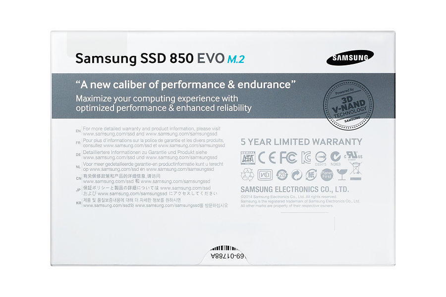 SAMSUNG 850 EVO 250GB 540MB-500MB/s M.2 SSD MZ-N5E250BW