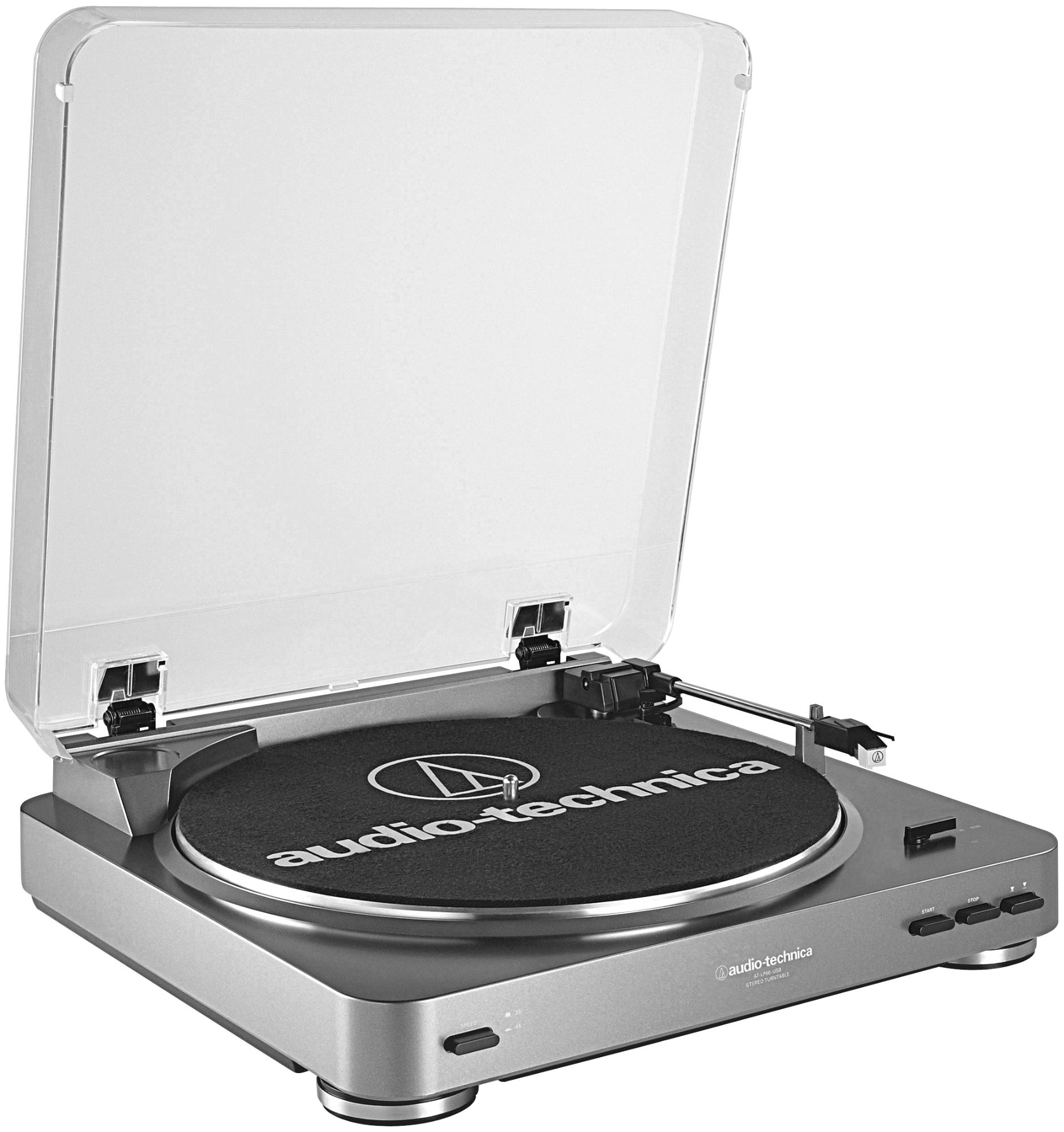 Gramofon AUDIO-TECHNICA AT-LP60USB Srebrny