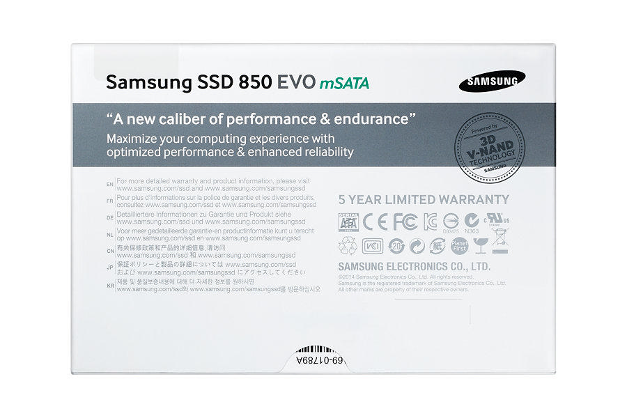 SAMSUNG 850 EVO 120GB 540MB-520MB/s mSATA Dahili SSD MZ-M5E120BW