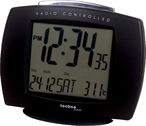 TECHNOLINE Digitális ébresztőóra, fekete (WT 189)