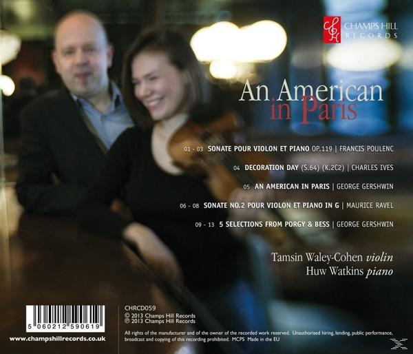 Waley-Cohen/Watkins - An American in Paris  - (CD)