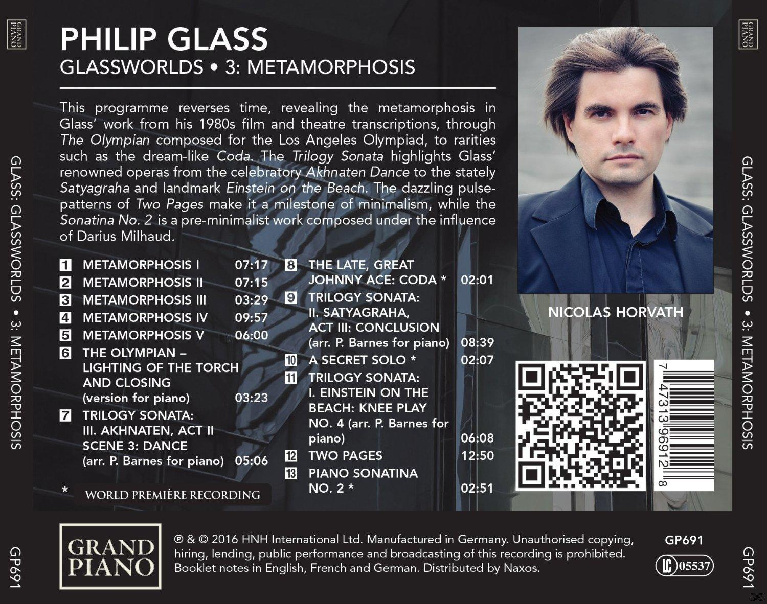 Nicolas Horvath - Glassworlds: Klavierwerke Vol.3  - (CD)