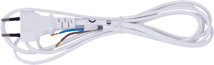 EMOS S15273 FLEXO2X0,75 H03VVH2-F 3m fehér szerelt kábel