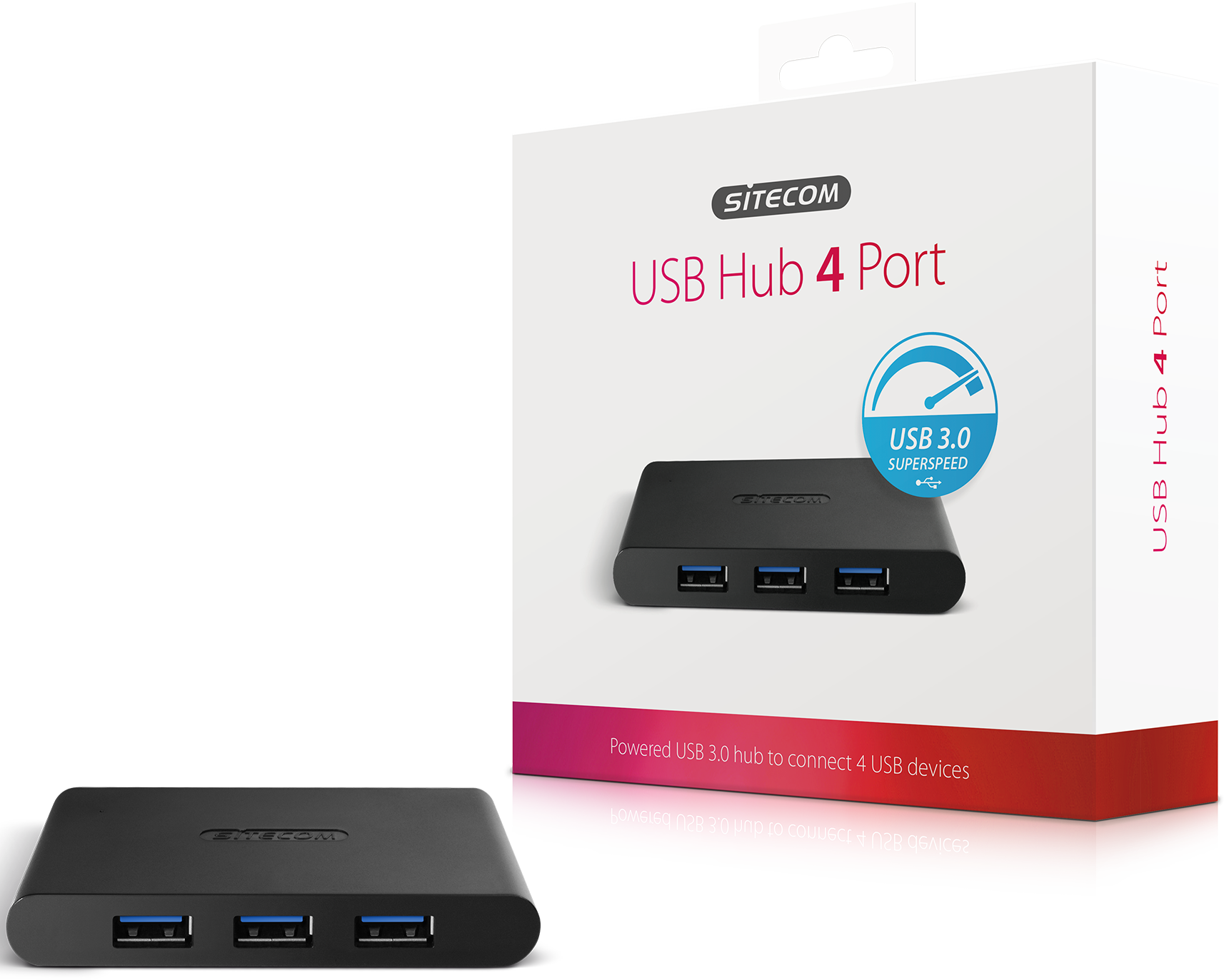 SITECOM USB 3.0 Hub 4 Port (CN-083)