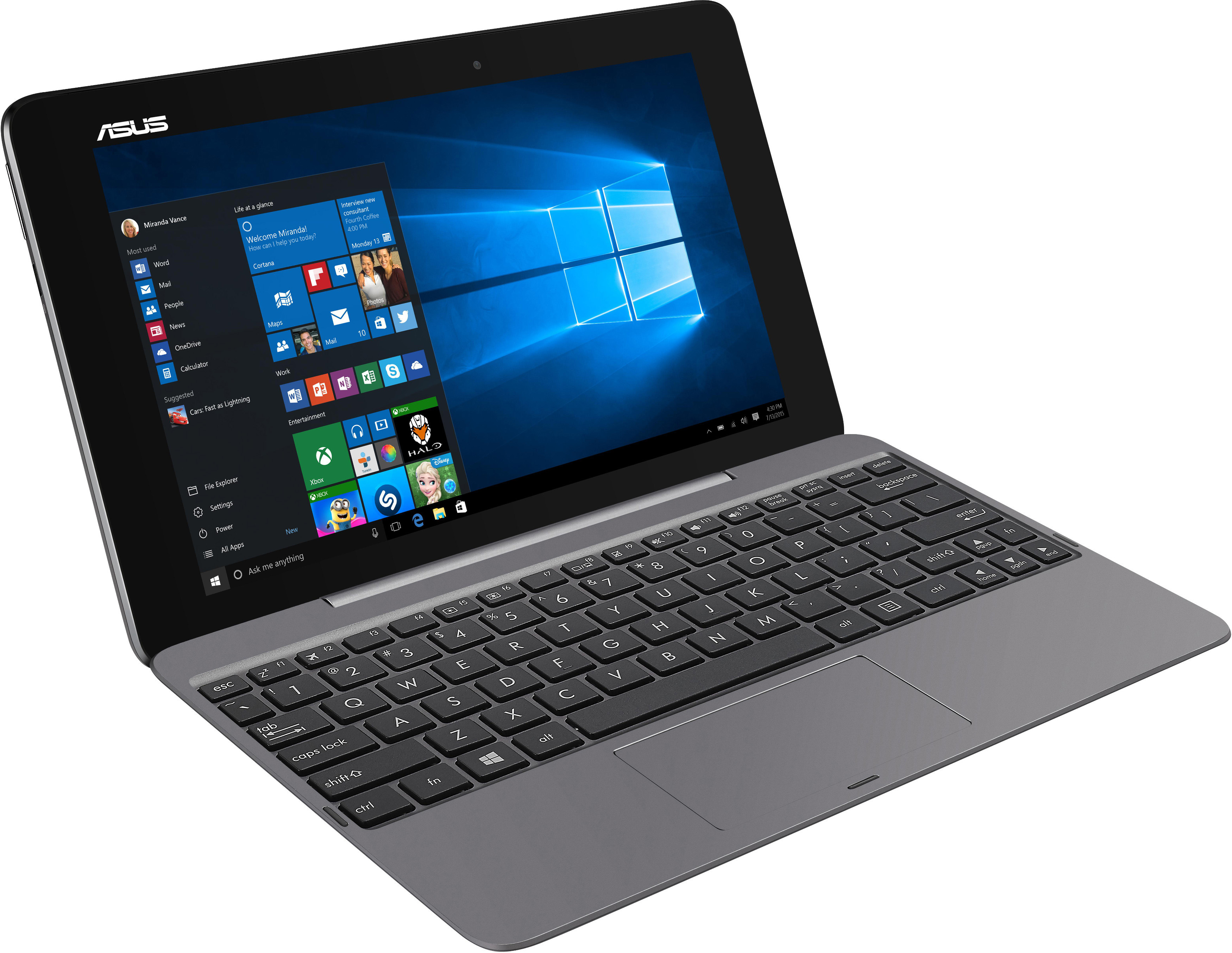 ASUS T100HA-FU003T - 10,1 Zoll - Intel® Atom® x5-Z8500 - 2 GB - 128 GB - Intel® HD Graphics - Windows 10 (64 Bit)