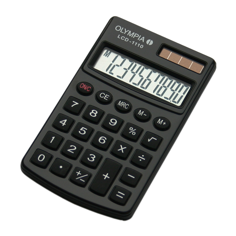 OLYMPIA LCD 1110 fekete kalkulátor