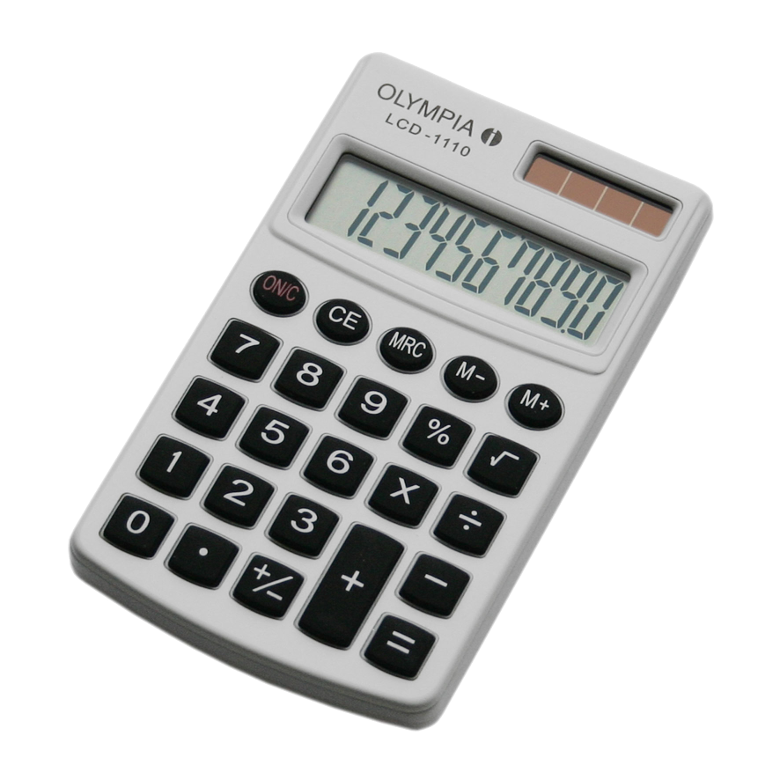 OLYMPIA LCD 1110 fehér kalkulátor
