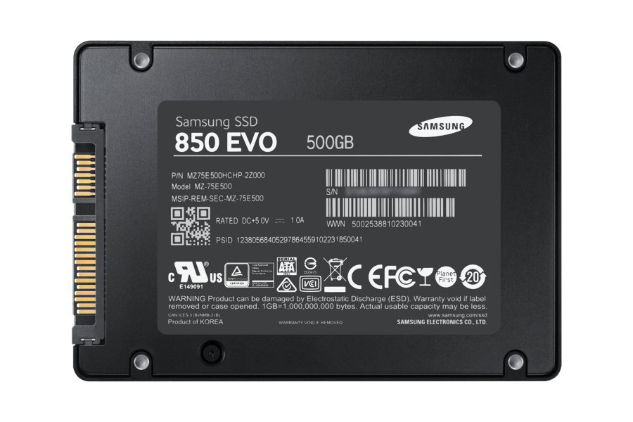 SAMSUNG 850 EVO Starter Kit Festplatte, 500 GB SSD SATA 6 Gbps, 2,5 Zoll, intern