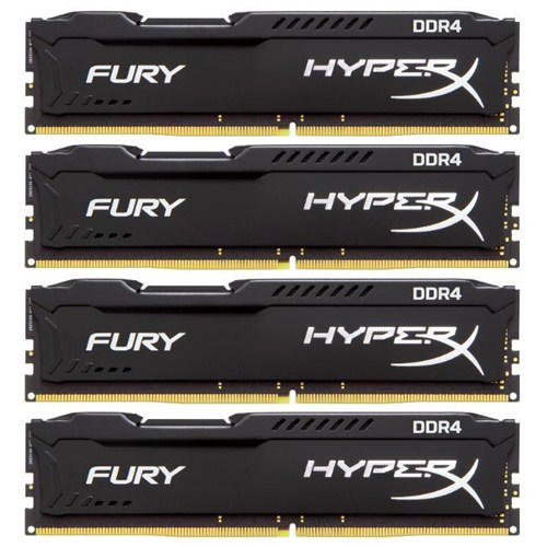 KINGSTON HyperX Fury Siyah 16GB(4GBx4) 2400MHz DDR4 Ram