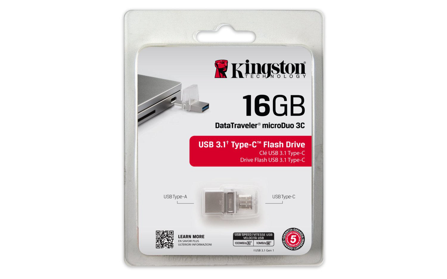 KINGSTON 16GB DT Micro Duo 3C USB 3.0/3.1 USB Bellek DTDUO3C/16GB