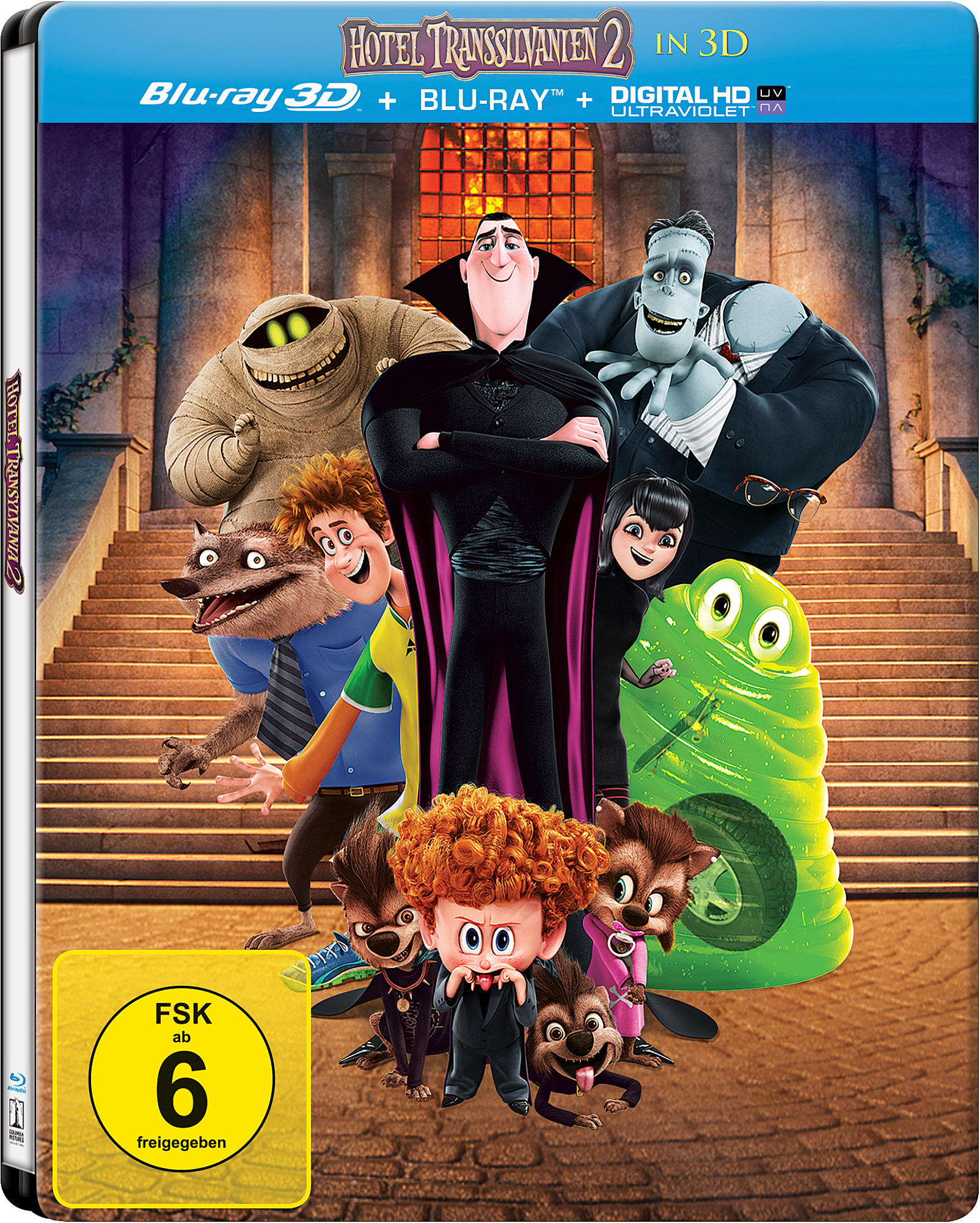 Hotel Transsilvanien 2 (3D+2D Version (2 Disc) Steelbook / Lenticular) 3D Blu-ray (+2D)