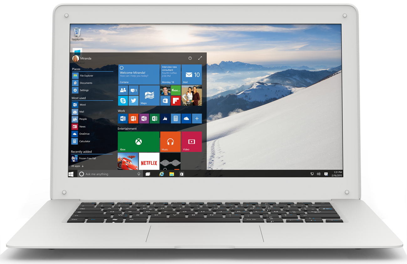 ARCHOS PC portable 140 Cesium Blanc Intel Atom Z3735F (503182)