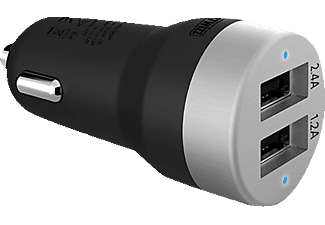 ARTWIZZ UNI CAR PLUS DUAL USB - Adaptateur de chargement de voiture (Alu)