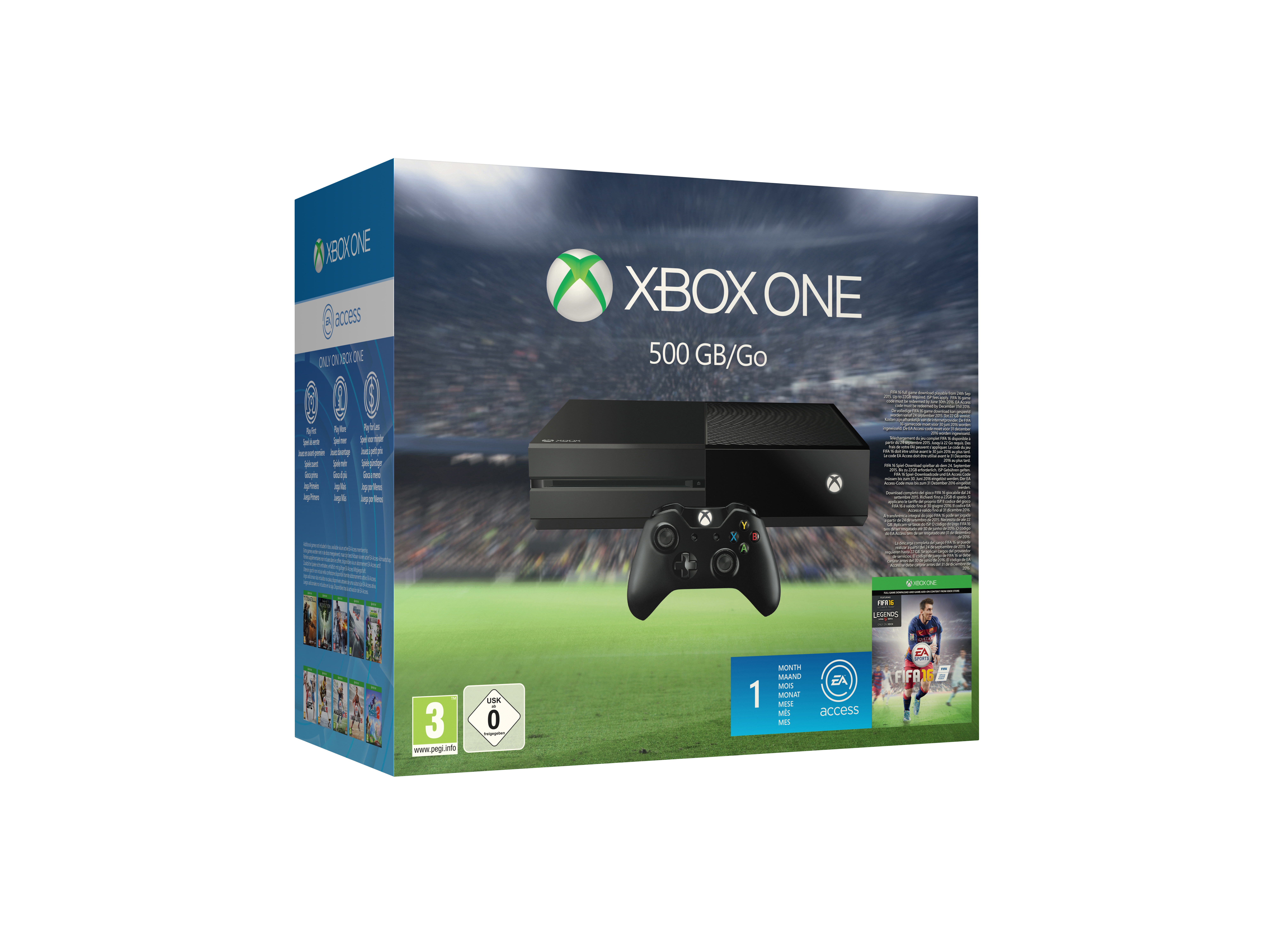 MICROSOFT Xbox One Konsole 500GB inkl. FIFA 16