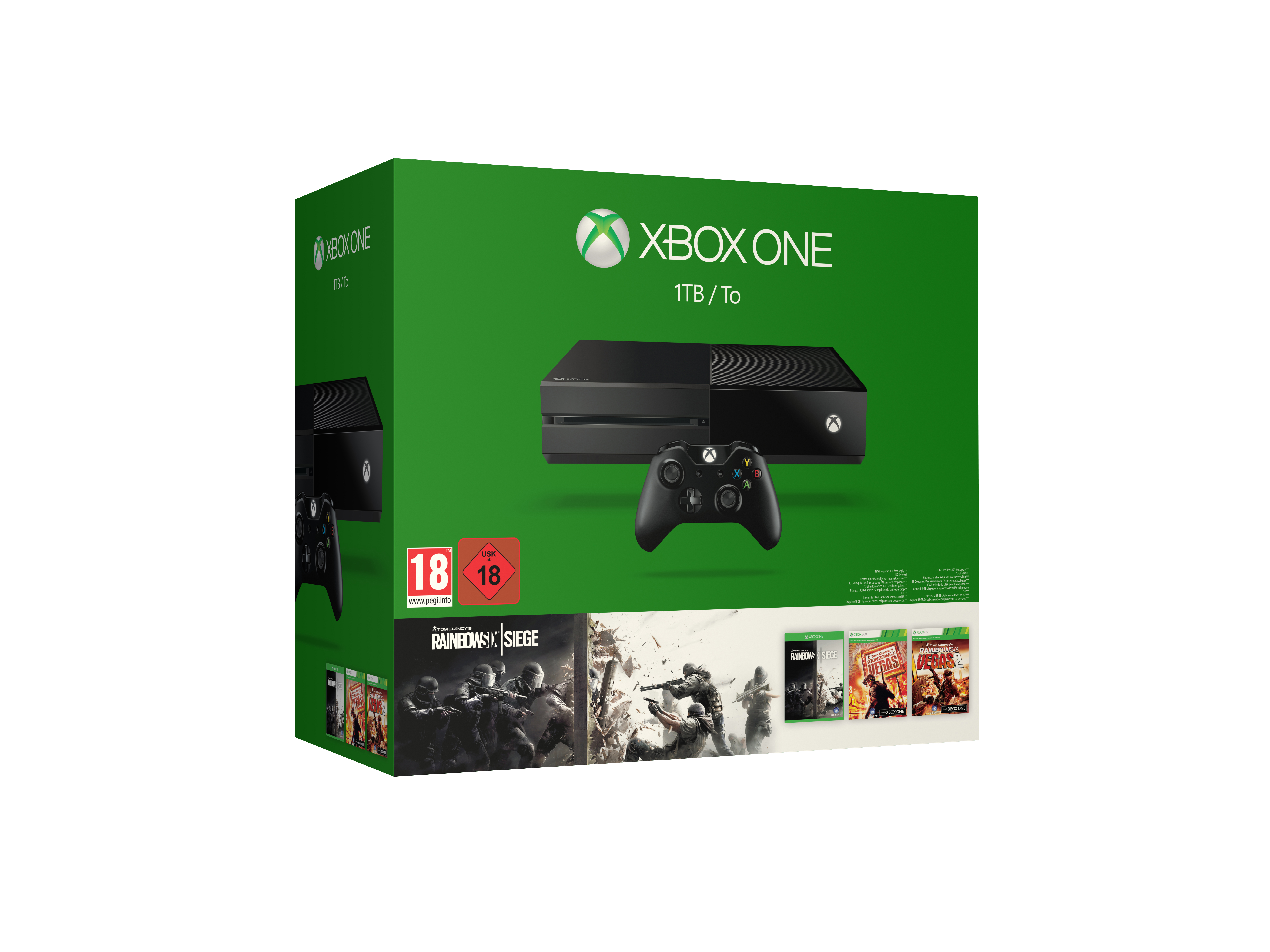 MICROSOFT Xbox One 1TB Rainbow Six Siege + Vegas 1 & 2 Bundle