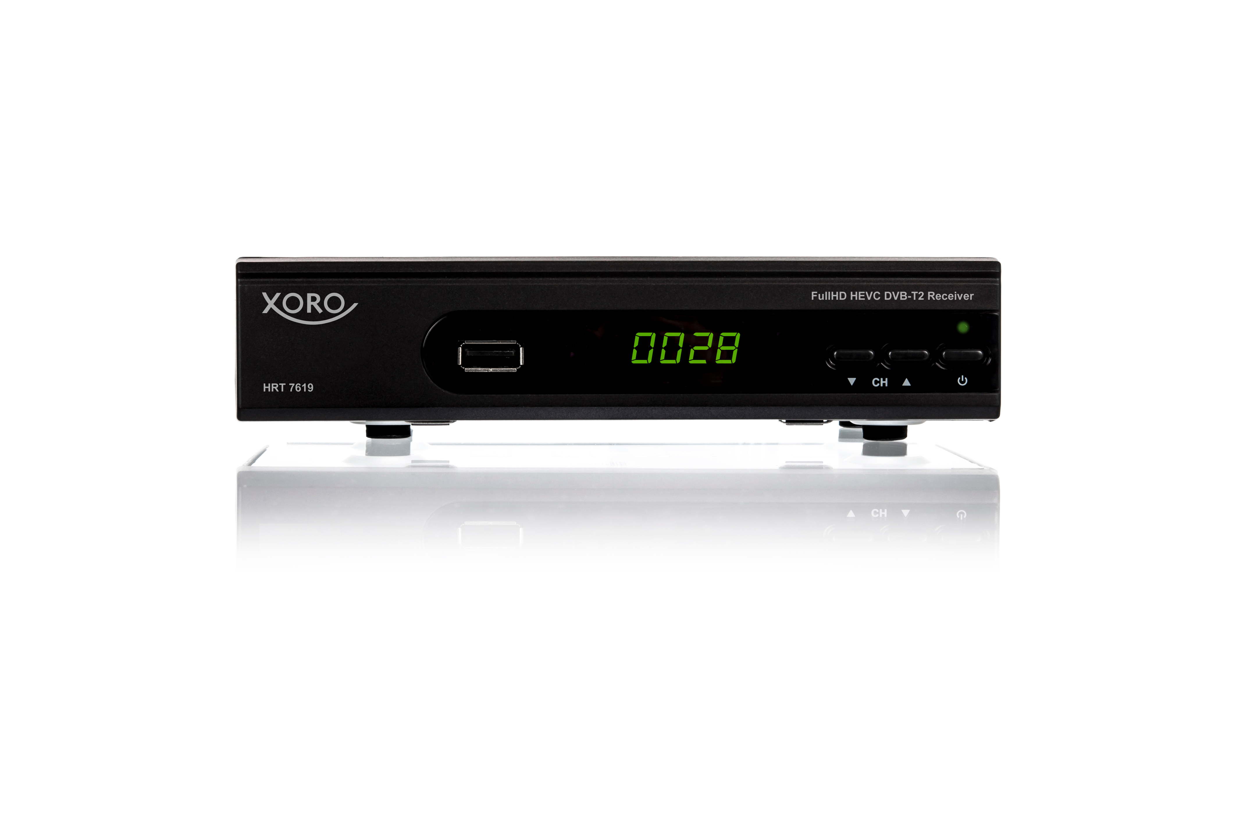 XORO HRT 7619 DVB-T2 HD Receiver (HDTV, DVB-T2 HD, Schwarz)