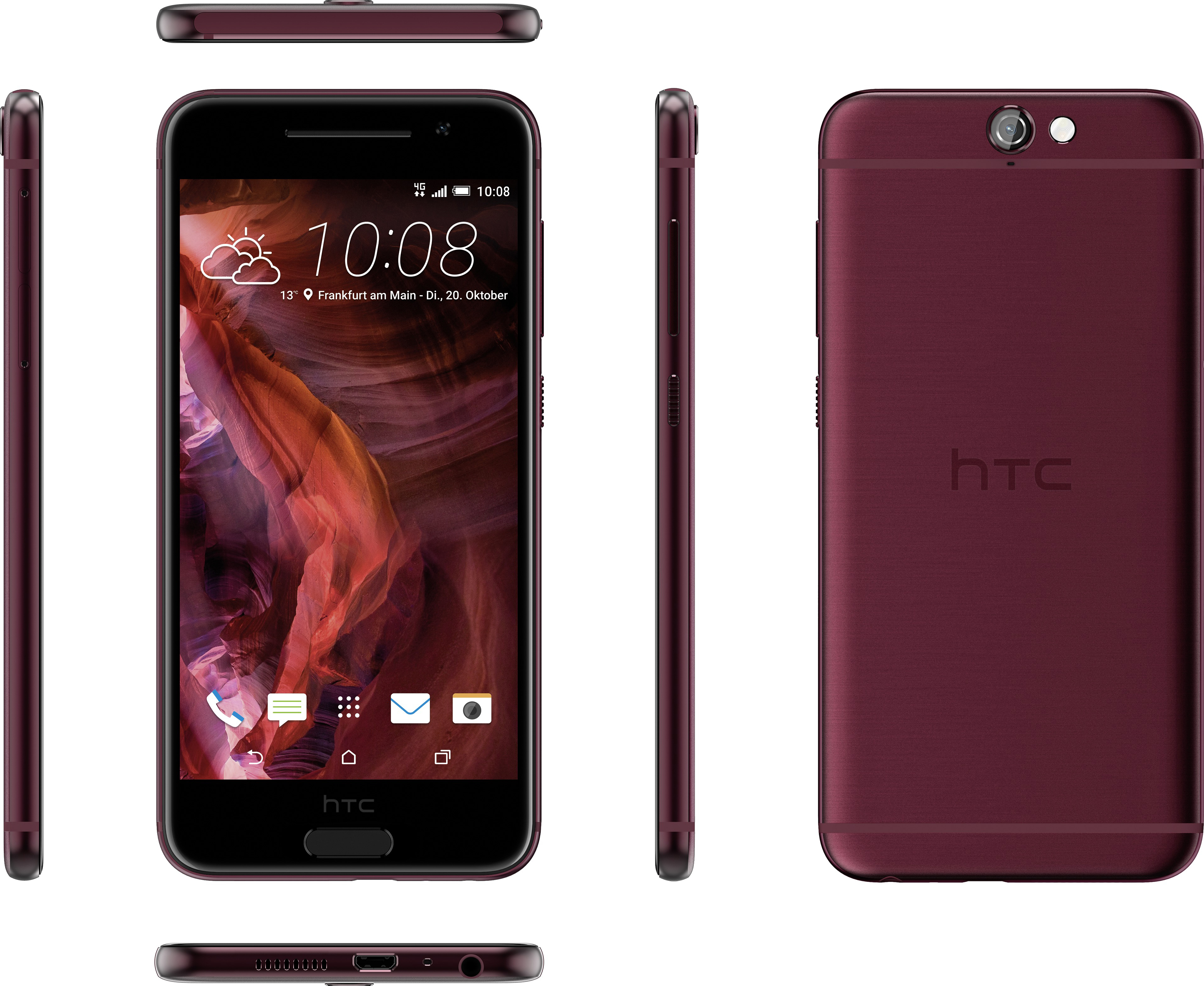 HTC One A9 16 GB Rot