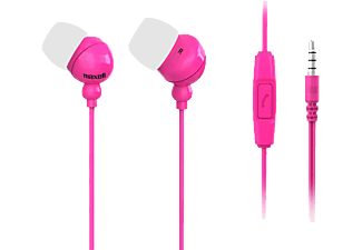 MAXELL 303762.00.CN PLUGZ + MIC mikrofonos fülhallgató, pink