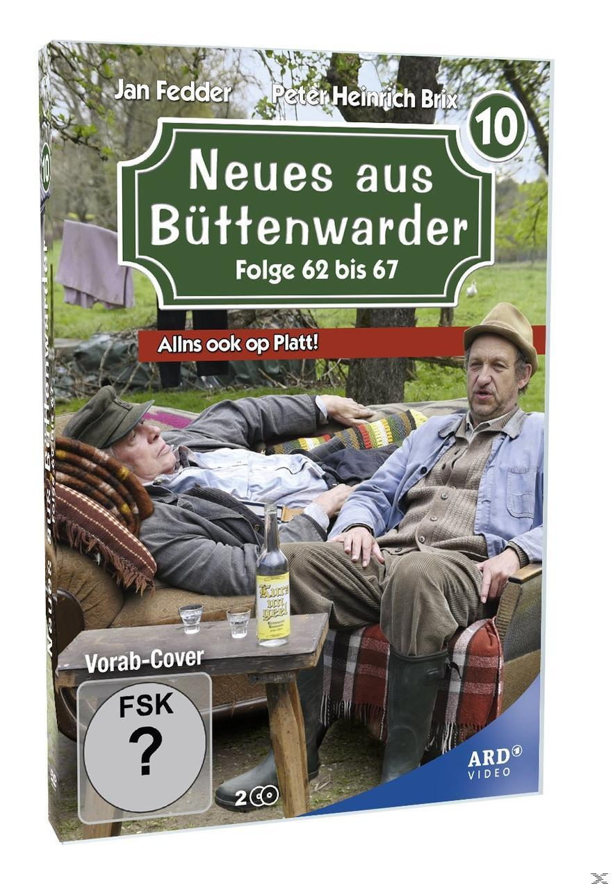 DVD-Cover mit zwei Männern, die sitzen. Der Titel lautet 'Neues aus Büttenwarder', eine deutsche Fernsehsendung.