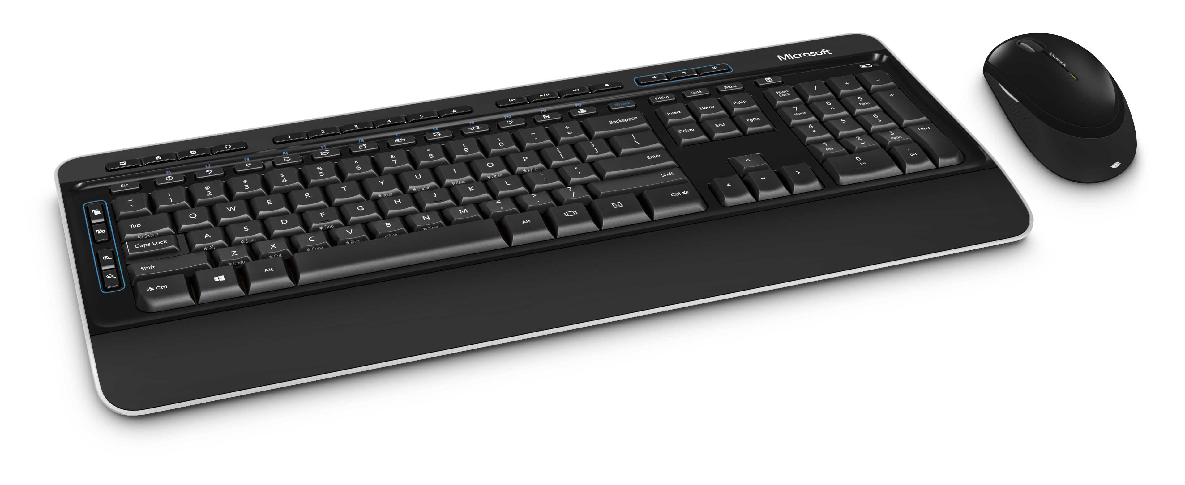 MICROSOFT Wireless Desktop 3050, Tastatur & Maus Set, kabellos, Schwarz