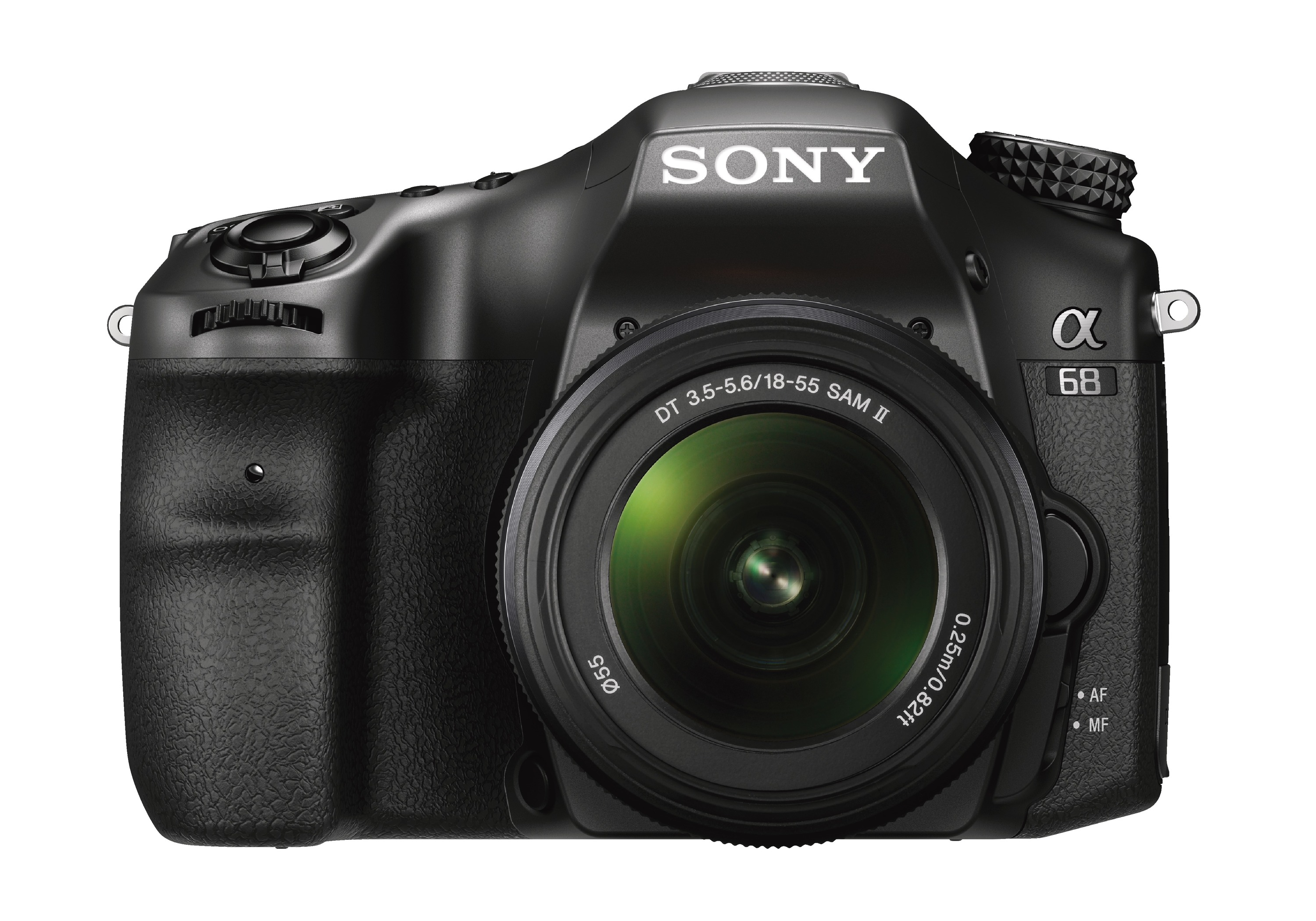 SONY Alpha 68 Kit (ILCA-68K) Spiegelreflexkamera, 24,2 Megapixel, Full-HD, 18-55 mm Objektiv (DT, SAM), Schwarz
