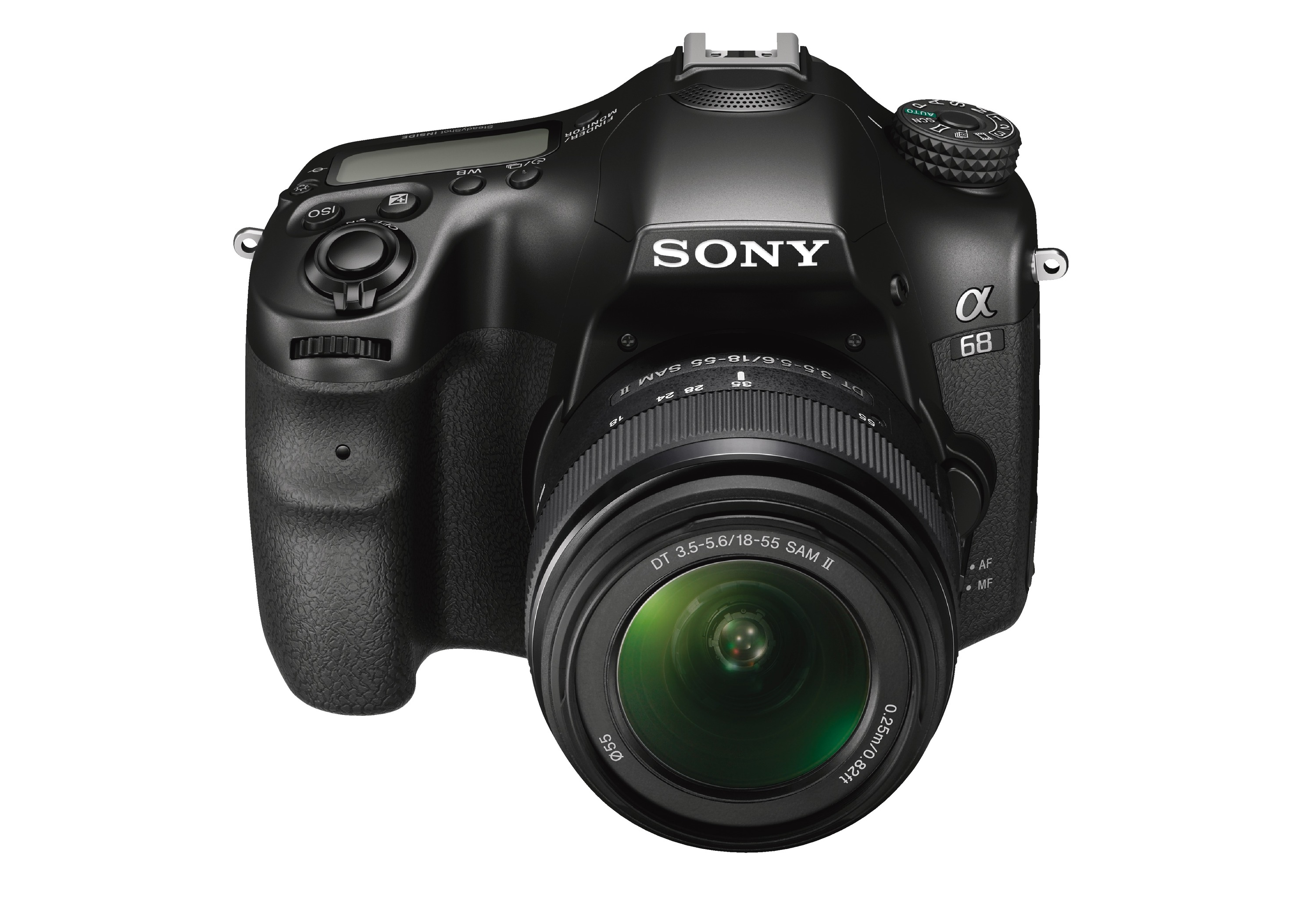 SONY Alpha 68 Kit (ILCA-68K) Spiegelreflexkamera, 24,2 Megapixel, Full-HD, 18-55 mm Objektiv (DT, SAM), Schwarz