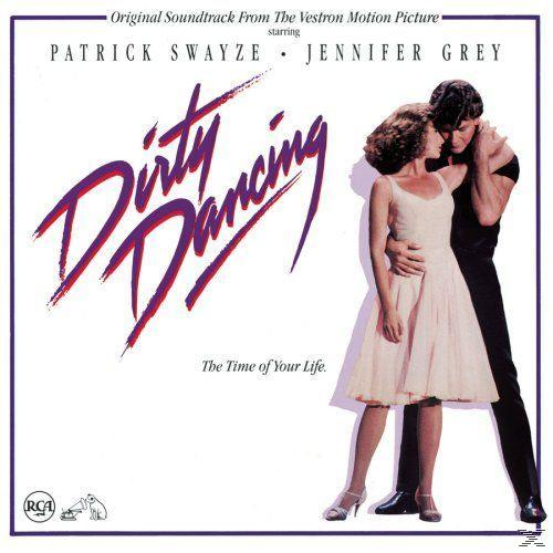 A Dirty Dancing album borítója. Patrick Swayze és Jennifer Grey táncolnak.