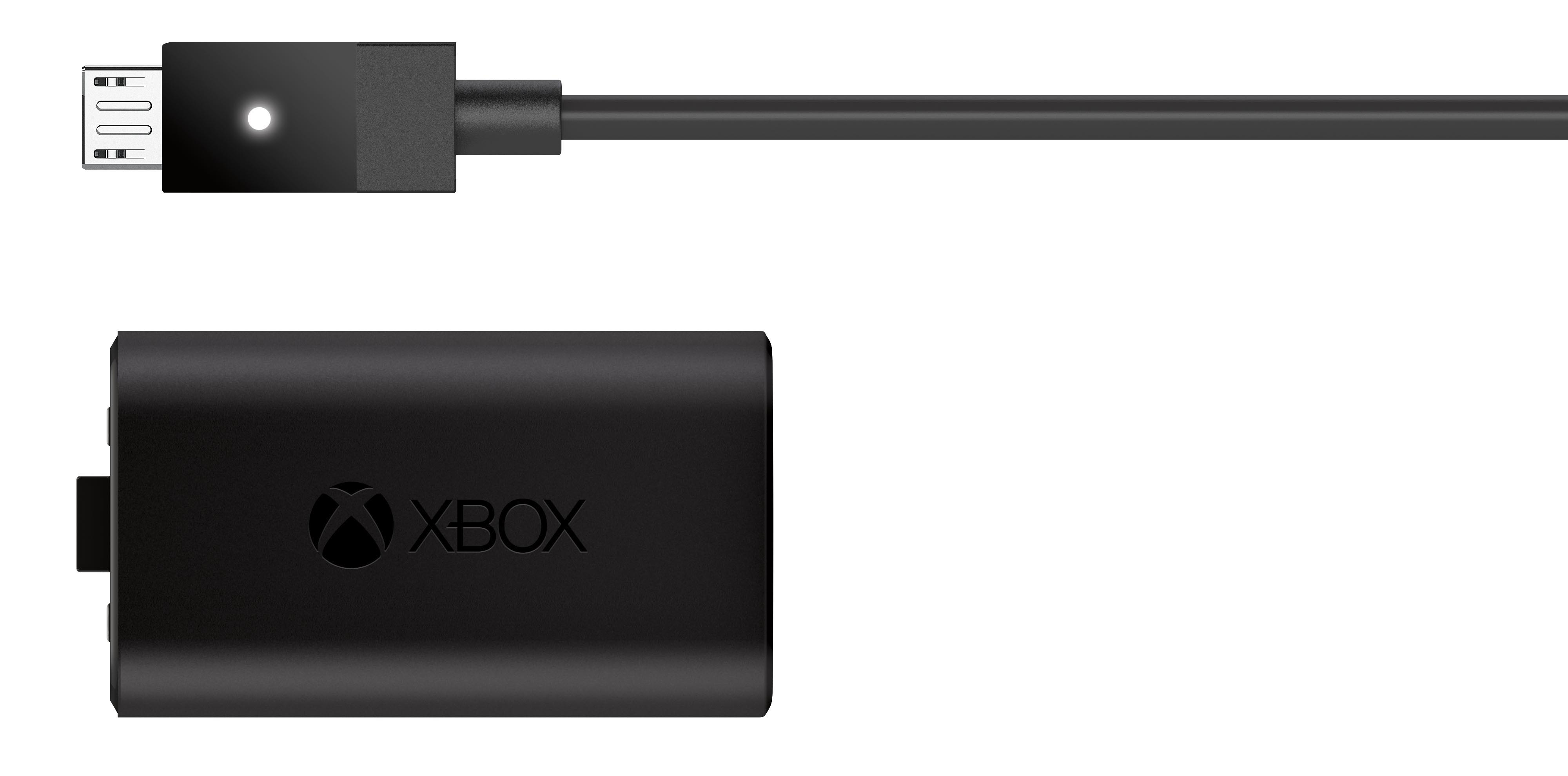 MICROSOFT Xbox One Play & Charge Kit, Ladegerät, Schwarz