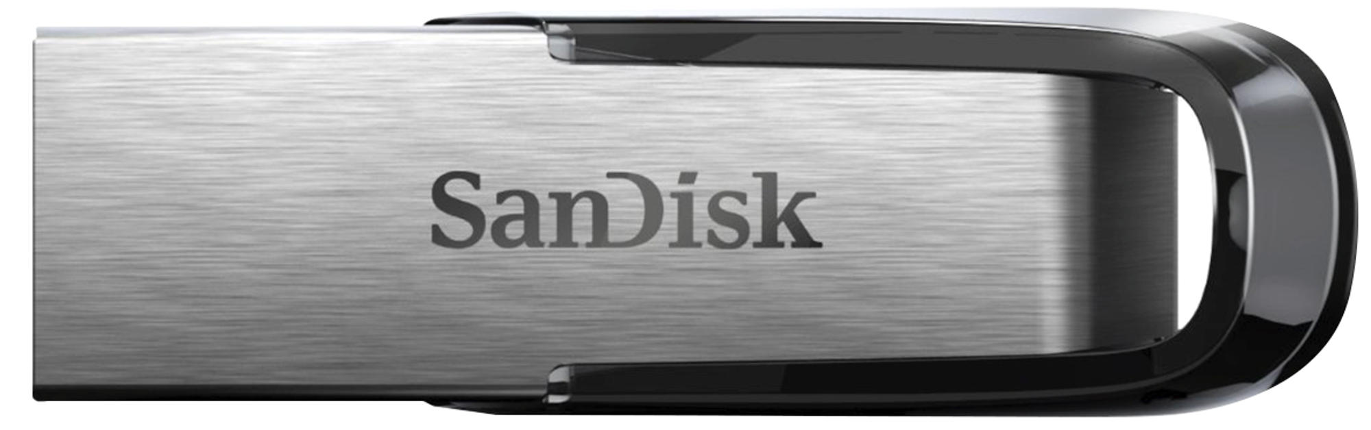 150 USB-Stick, GB, SANDISK Ultra Flair MB/s, Schwarz/Silber 64